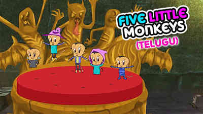 5 Little Monkeys - Halloween - Telugu