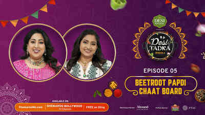 Beetroot Papdi Chaat Board