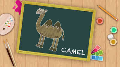 Easy Camel Drawing For Kids
