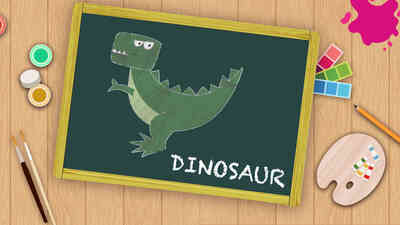 Easy Dinosaur  Drawing For Kids