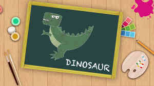 Easy Dinosaur  Drawing For Kids