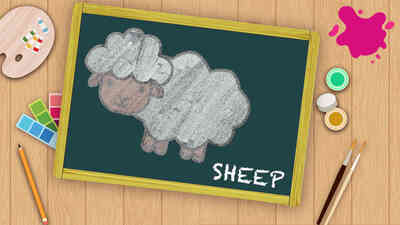 Easy Sheep Drawing For Kids