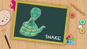Easy Snake Drawing For Kids