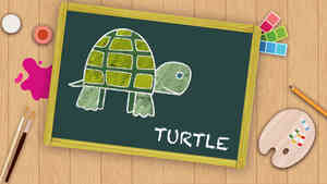 Easy Turtle Drawing For Kids