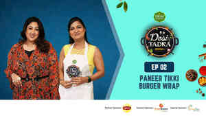 Paneer Tikki Burger Wrap