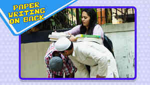 Prankstars - S2 - Paper Writing On Back Prank