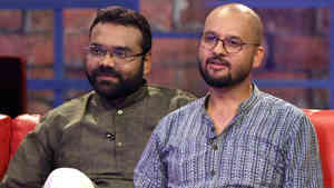 RJ Dhvanit and Smit Pandya RJ Dhvanit and Smit Pandya