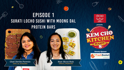 Surati Locho Sushi With Moong Dal Protein Bars